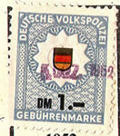 Gebührenmarke der Deutschen Volkspolizei 1951 